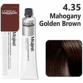 Loreal Majirel Hair Color 50G 4.35 Mahogany Golden Brown + Oxidant 1000Ml Combo